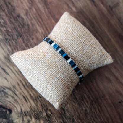 Bracelet en perles Miyuki MEN Dark & blue