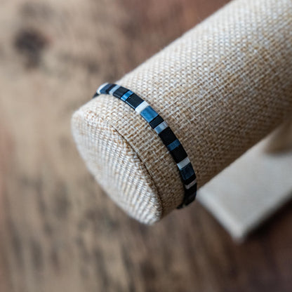 Bracelet en perles Miyuki MEN Dark & blue