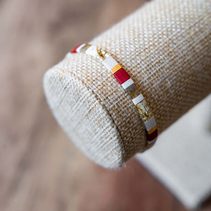 Bracelet en perles Miyuki red