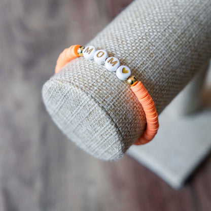 Bracelet Heishi orange