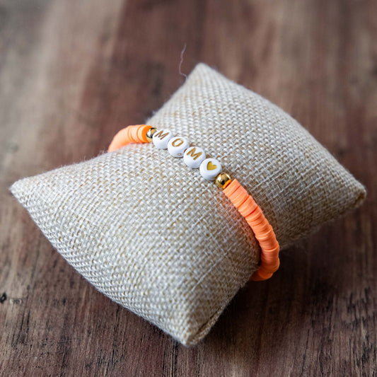 Bracelet Heishi orange